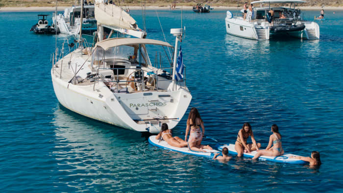 Sleek & Chic Escape : 8-Hours Private Sailing Yacht Cruise, Mykonos