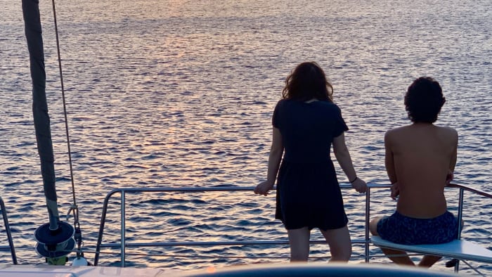 day at sea in Port-Vendres aboard a catamaran.