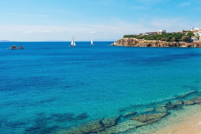 Croisière en yacht sur la côte sud de Mykonos