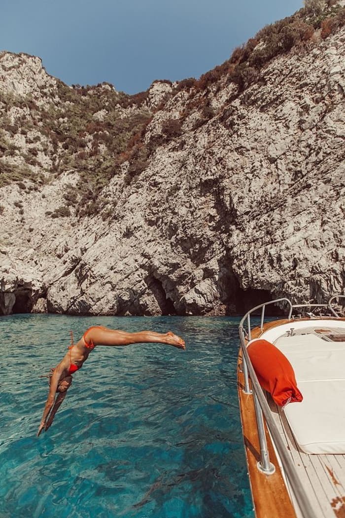 Private Boat Excursion Around Capri & Nerano