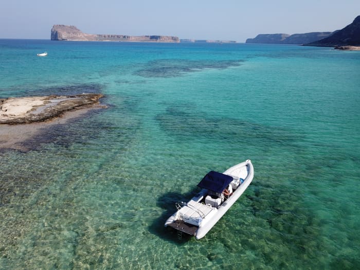 L'excursion ultime en bateau privé vers la plage de Balos au départ de Kissamos