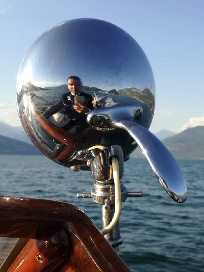 Classic wooden boat on Lake Como - 4h