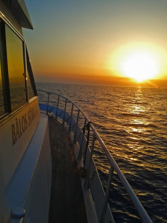 Golden Light at Balos: Sunset Cruise from Kissamos