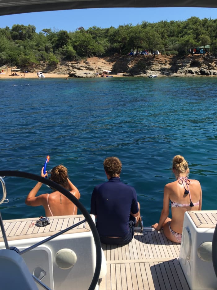 Geniet van een hele dag zeilen in de regio Thasos aan boord van een zeilboot.