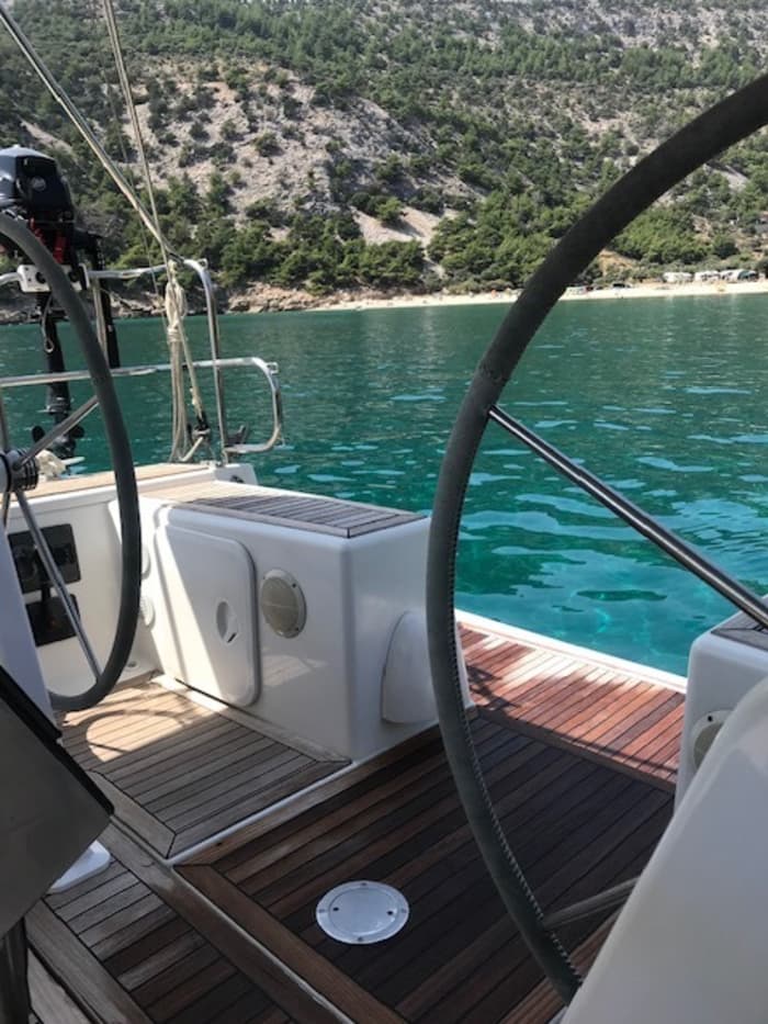Geniet van een hele dag zeilen in de regio Thasos aan boord van een zeilboot.