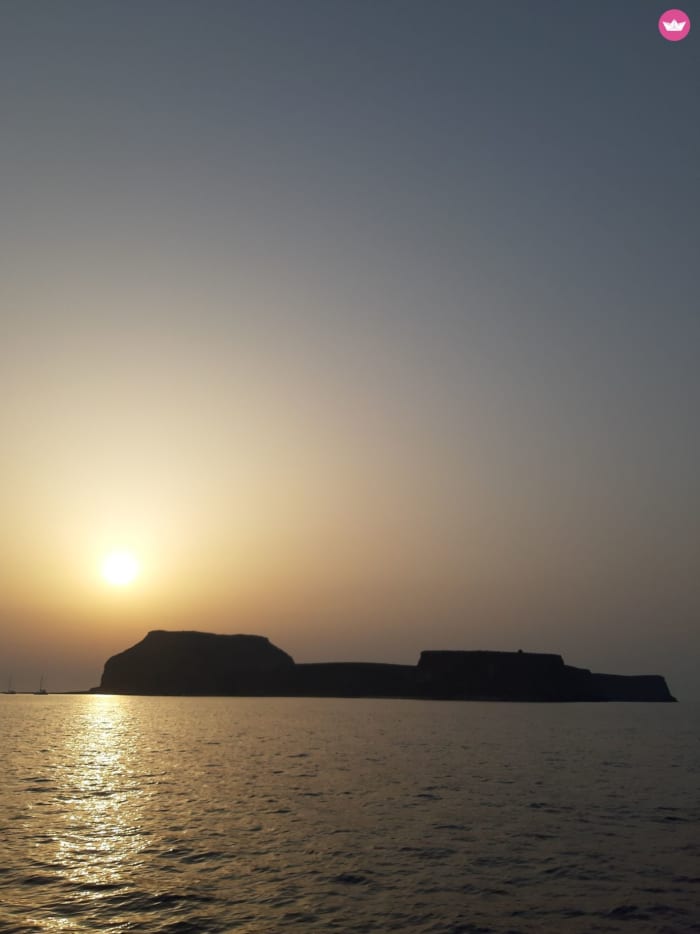 Kissamos : coucher de soleil avec arrêt Gramvoussa et Balos