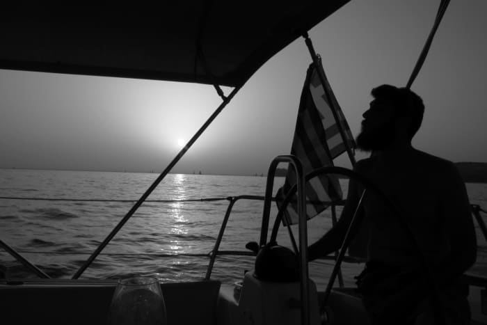 Half-day sailing experience on a sailboat in Santorini