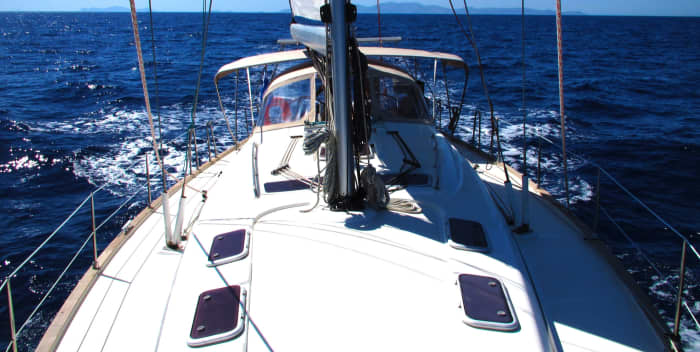 Half-day sailing experience on a sailboat in Santorini