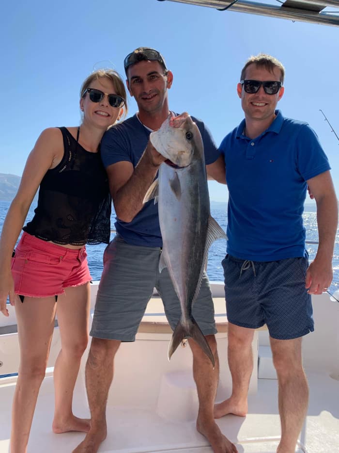 Excursion en bateau à moteur d'une demi-journée à Santorin
