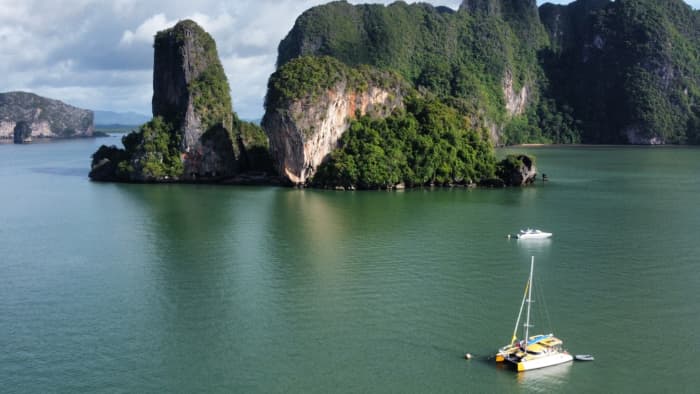 Enjoy a day at sea in Krabi on a catamaran