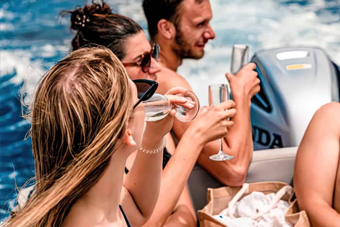 Privé speedboottocht op het eiland Hvar en de Pakleni-eilanden