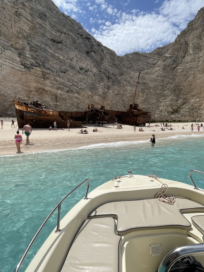Private boat cruise to the Shipwreck,Blue caves& turtles spotting