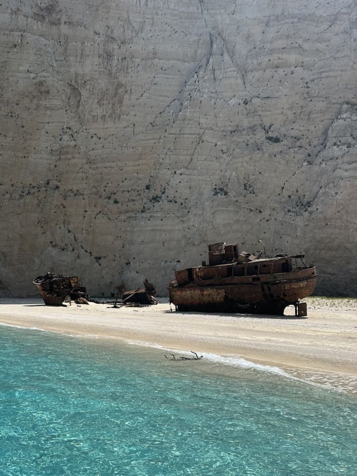 Private boat cruise to the Shipwreck,Blue caves& turtles spotting