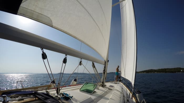 Explore the hidden bays of Tisno on a sailboat