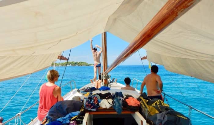 Enjoy a half-day Odyssey around Porto Cheli on a motorboat