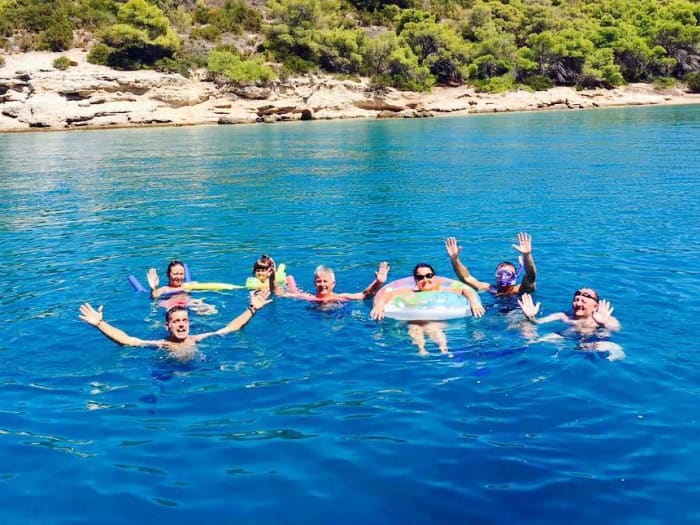 Enjoy a half-day Odyssey around Porto Cheli on a motorboat