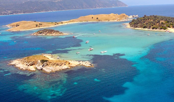 Island Hopping Adventure: A Full Day Exploring Ammouliani & Diaporos