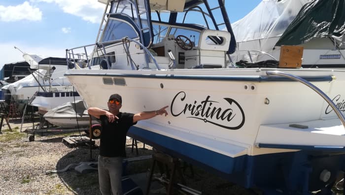 Private boat trip around Fiumicino on a motorboat