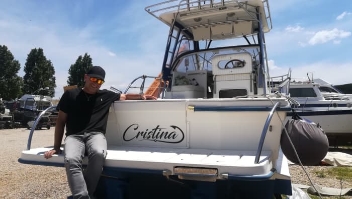 Private boat trip around Fiumicino on a motorboat