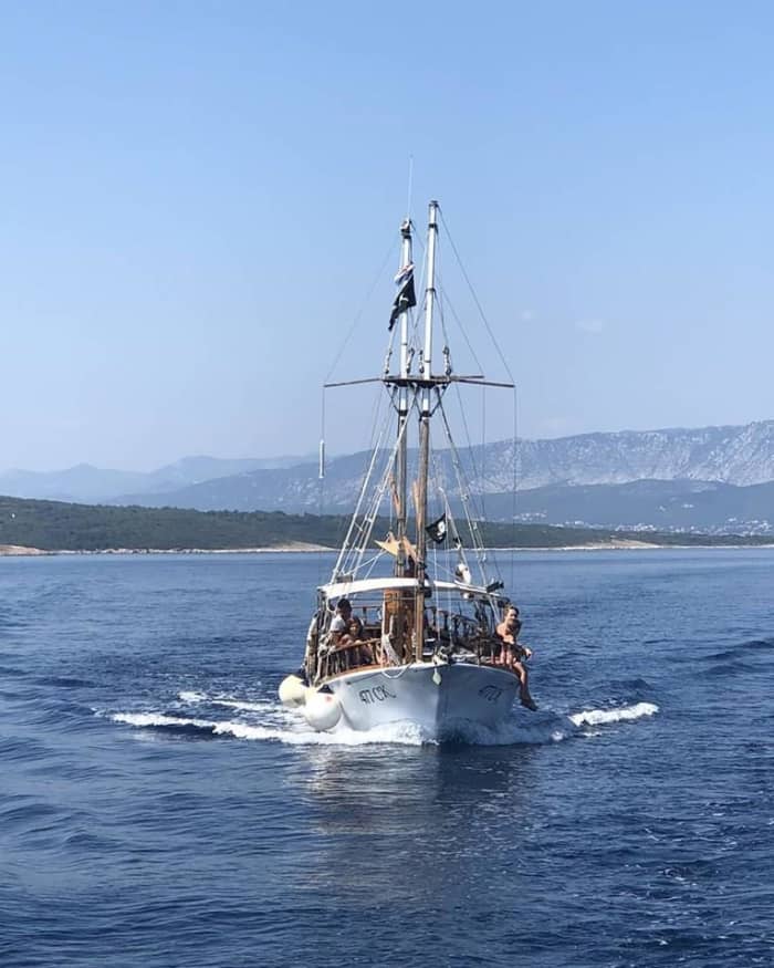 One day in Crikvenica on a motorboat