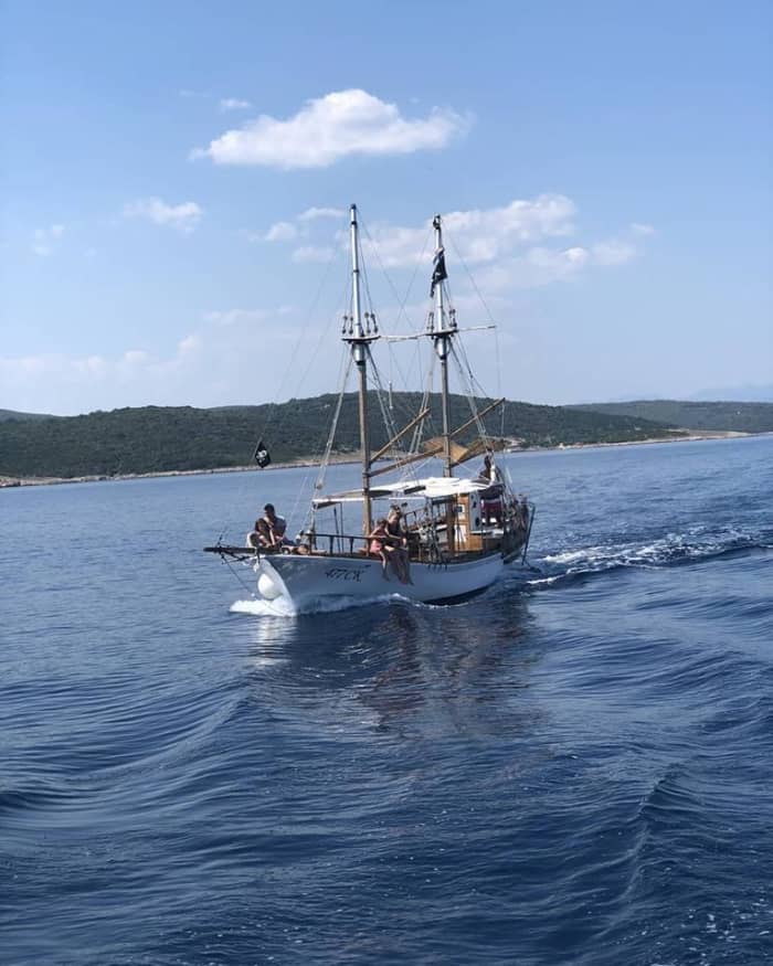 One day in Crikvenica on a motorboat