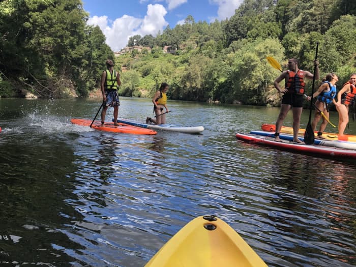Sailing on the Paiva River with a visit to “Ilha dos Amores” (Lovers' Island).