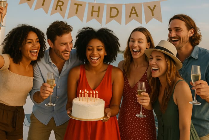 4-Hour Birthday Cruise in Abu Dhabi with Balloons and Cake