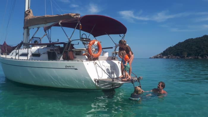 Breng een 7 uur durende zeiltocht door rond het district Ko Samui op een zeilboot.
