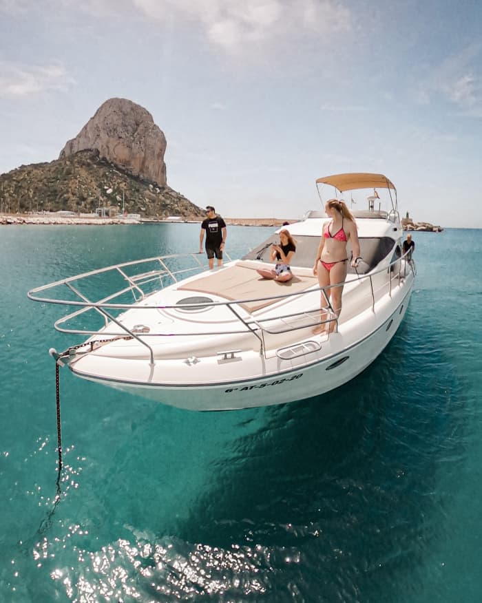 Explore the coast line from Altea to Mascarat then on to the bay area of Calpe Peñon de Ifach