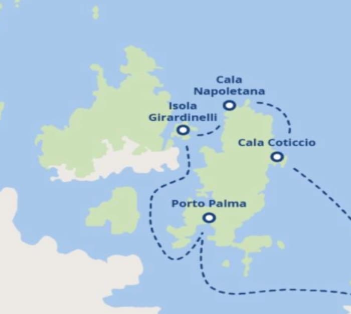 8h Poltu Quatu to Maddalena archipelago short: Caprera & Maddalena