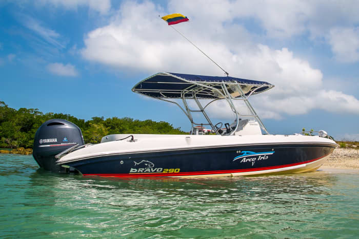 Motorboot huren voor een hele dag in Cartagena
