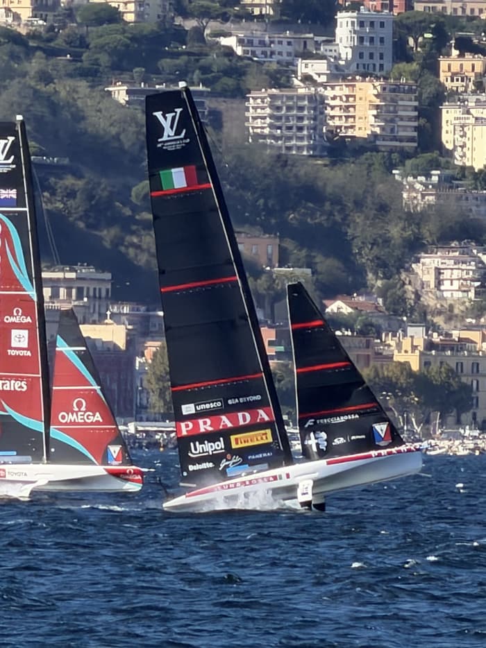 America's Cup from our catamaran!