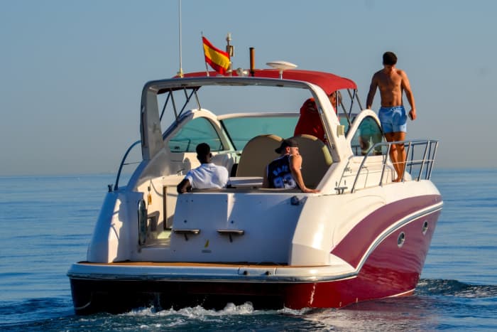 Private boat trip around Marbella on a motorboat