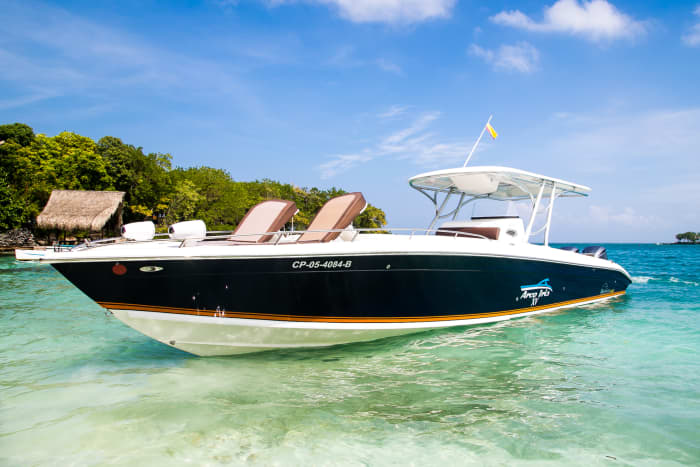 Verbringen Sie einen ganzen Tag auf einem Motorboot in Cartagena