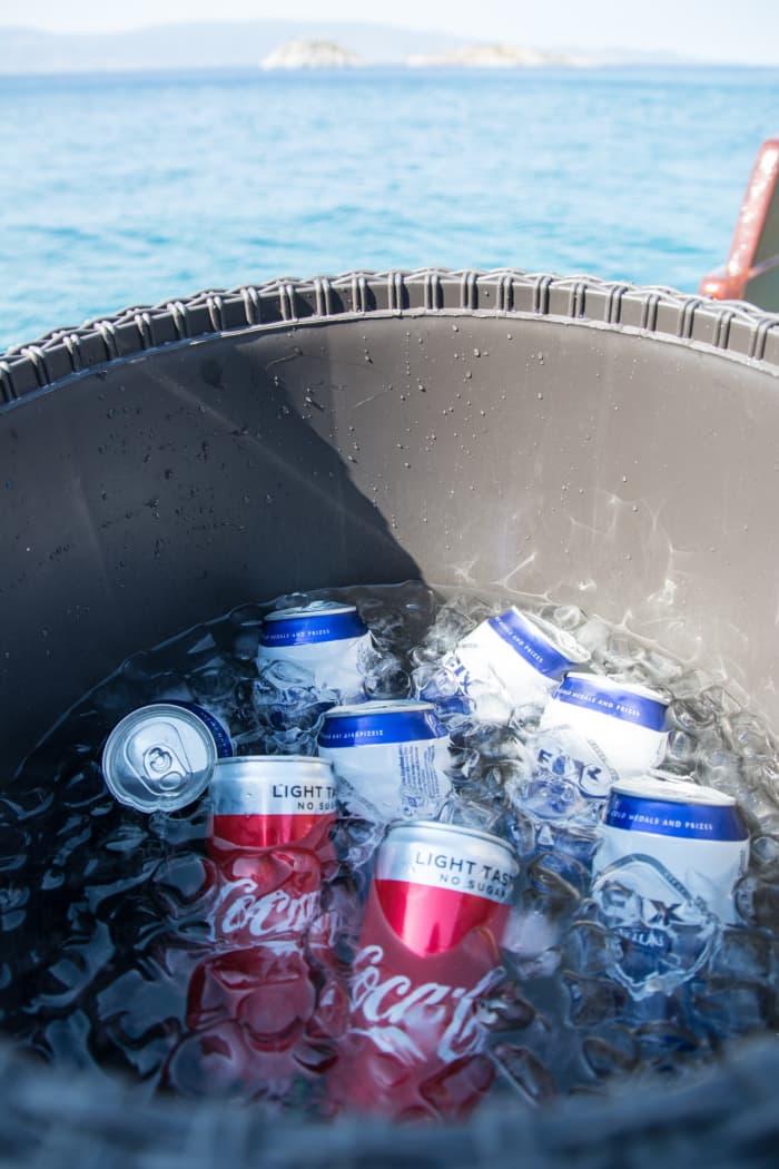 White, blue, and divine: A full day on a motorboat