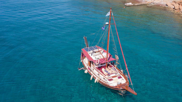 White, blue, and divine: A full day on a motorboat