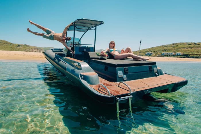 Your private motorboat for a day around Porto Cheli