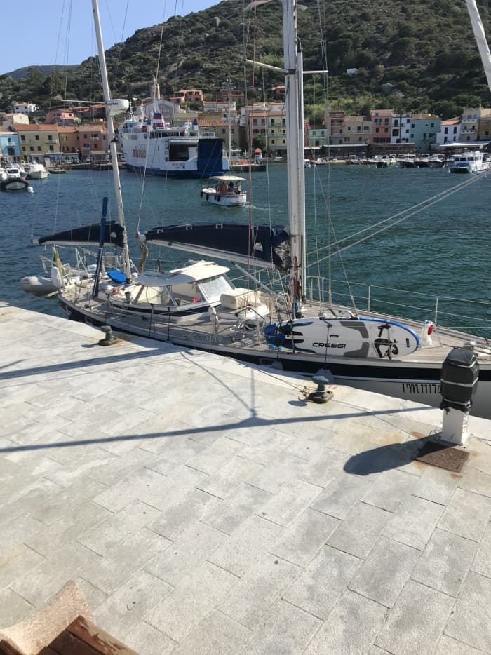 9 uur zeilen langs de kust van Porto Ercole
