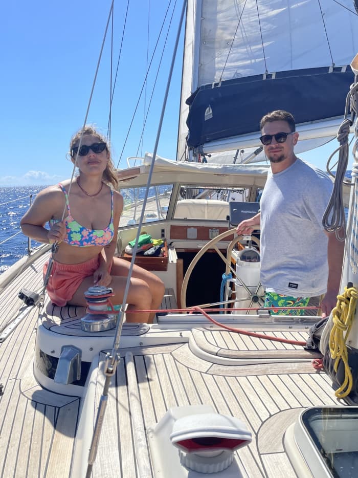9 uur zeilen langs de kust van Porto Ercole