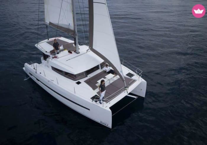 Excursion to Formentera or the southern beaches of Ibiza by catamaran.