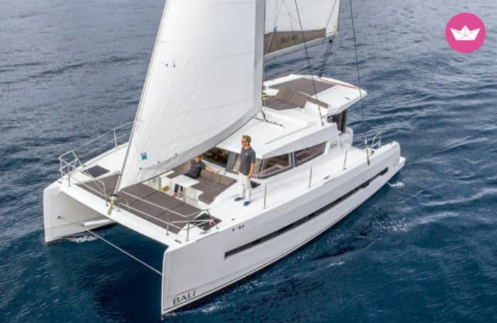 Excursion to Formentera or the southern beaches of Ibiza by catamaran.