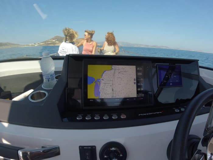 White, blue, and divine: A full day on a motorboat