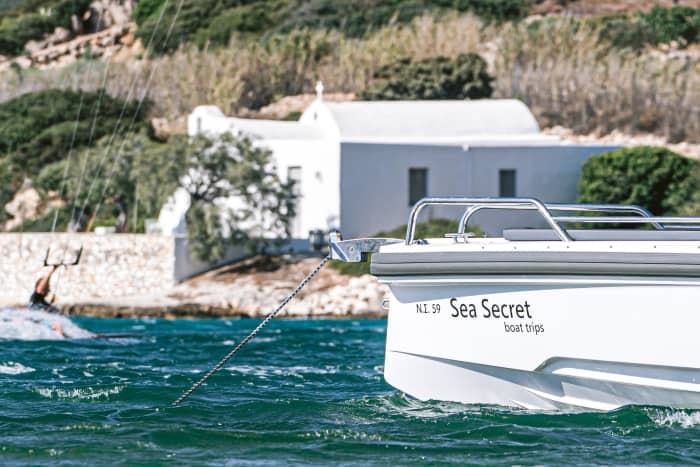 White, blue, and divine: A full day on a motorboat
