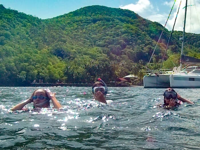 Day trips aboard a catamaran