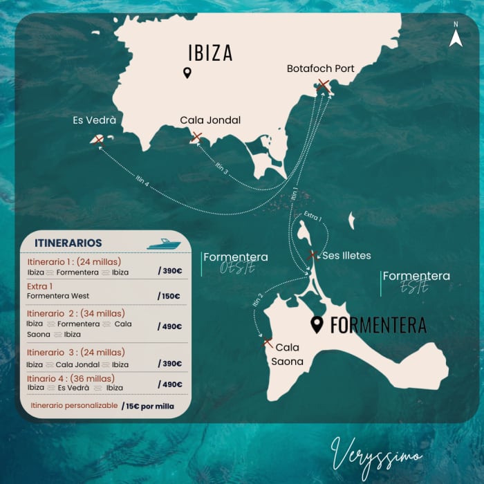 Jachtdag Ibiza naar Formentera – Ses Illetes & S’Espalmador