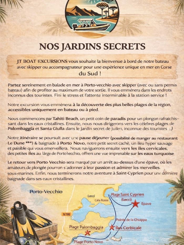 Détendez-vous sur un bateau à moteur à Porto-Vecchio pendant 3h30.