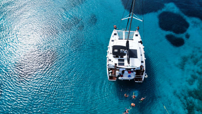 Private Catamaran - Sunset Cruise in Paros & Antiparos Featuring Chef's Signature Dishes