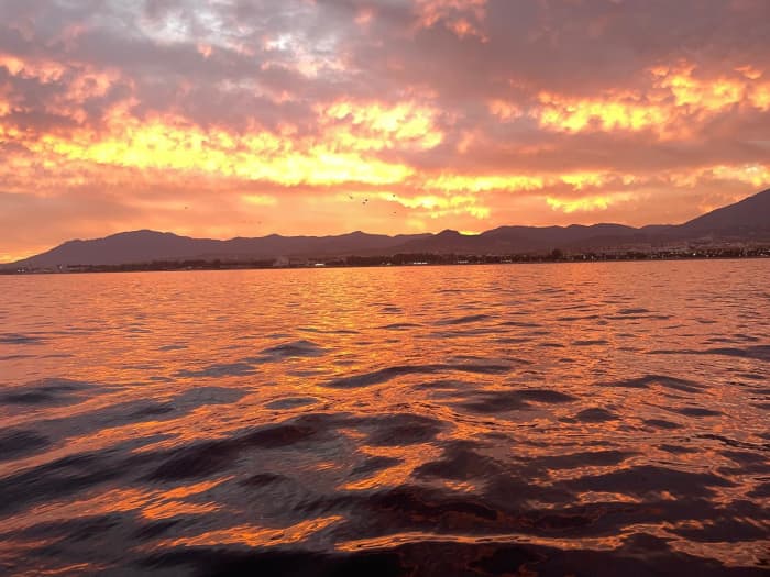 Aproveite o exclusivo pôr do sol no mar saindo de Puerto Banús em um catamarã de luxo - passeio de 2 horas