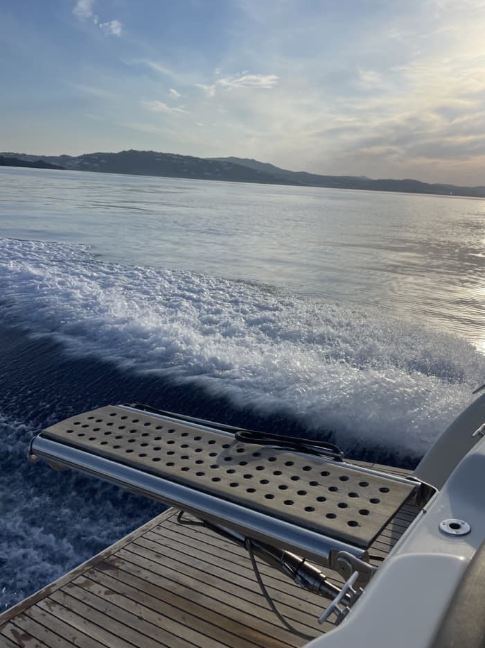 White, blue, and divine: A full day on a motorboat