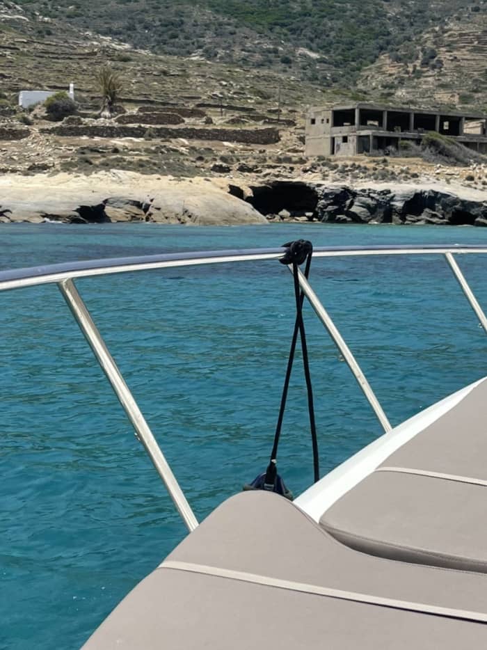 White, blue, and divine: A full day on a motorboat